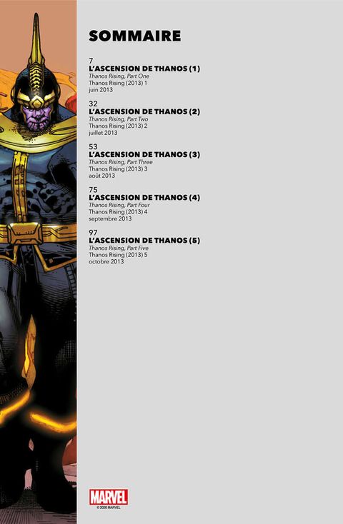 Aperçu de l'album Thanos : L'Ascension de Thanos - L'Ascension de Thanos