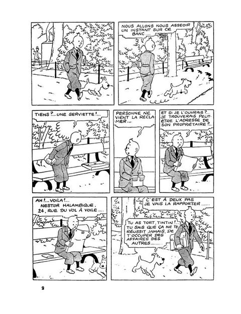 Aperçu de l'album Tintin (Fac-similé N&B) tome 8 - Le Sceptre d'Ottokar
