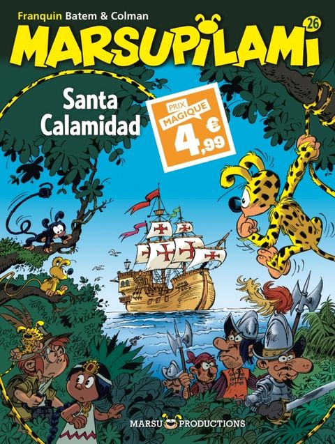 Couverture de l'album Marsupilami - Tome 26 -  Santa Calamidad / Edition spéciale (Indispensables 2024)