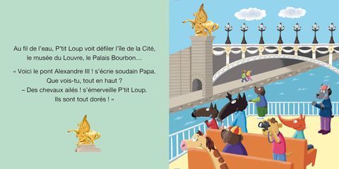 Aperçu de l'album P'tit Loup mes comptines pour m'endormir - P'tit loup visite Paris