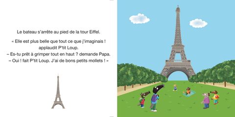 Aperçu de l'album P'tit Loup mes comptines pour m'endormir - P'tit loup visite Paris