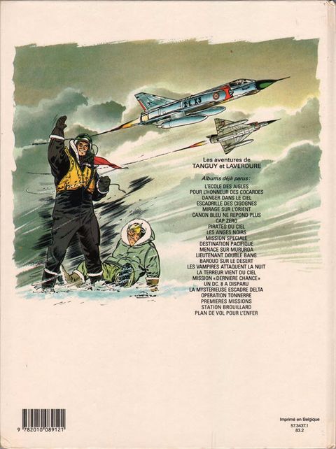 Aperçu de l'album Tanguy et Laverdure (Charlier) tome 19 - La mystérieuse escadre Delta