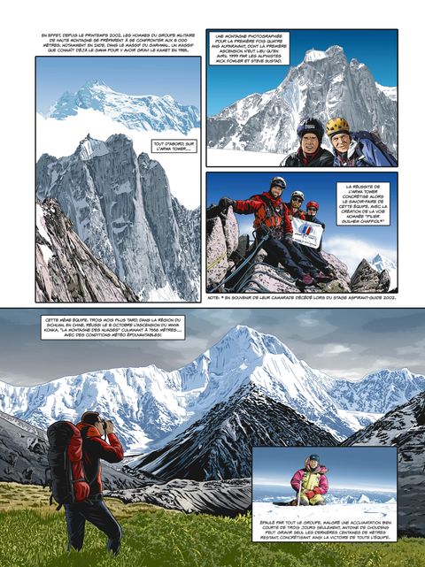 Aperçu de l'album Extrême : l'histoire du Groupe Militaire de Haute Montagne
