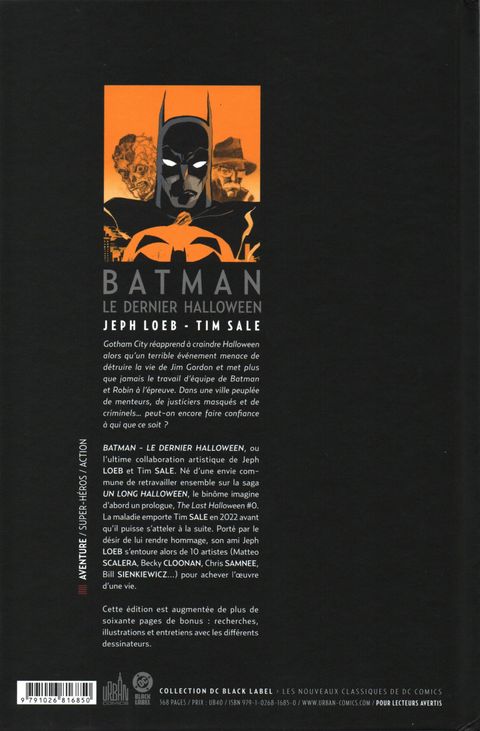 Aperçu de l'album Batman - Le Dernier Halloween 