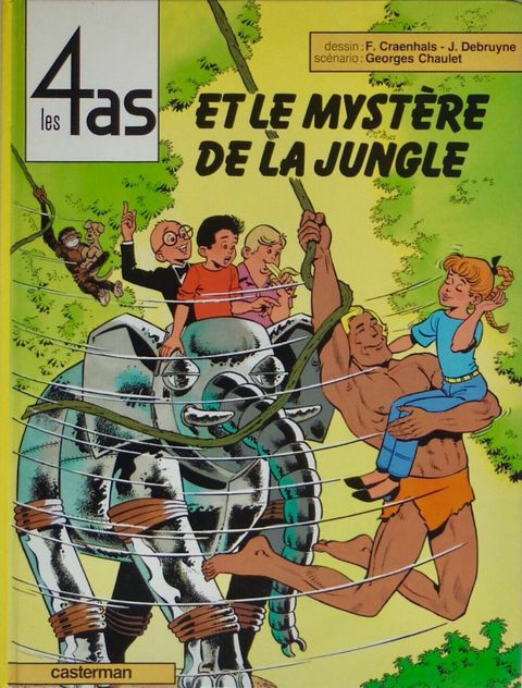 Couverture de l'album Les 4as et le Mystère de la Jungle