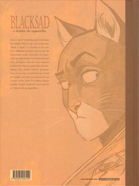 Aperçu de l'album Blacksad, L'histoire des aquarelles tome 1 - L'Histoire des Aquarelles