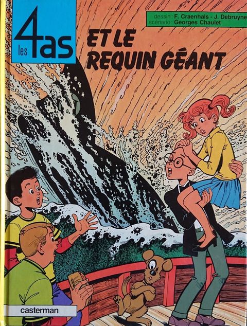 Couverture de l'album Les 4 as et le Requin Géant