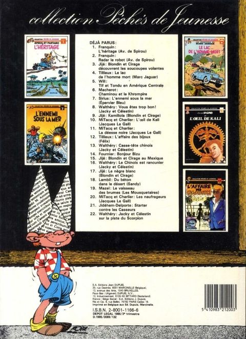 Aperçu de l'album Péchés de Jeunesse (Collection) tome 22 - Sur la Piste du Scorpion