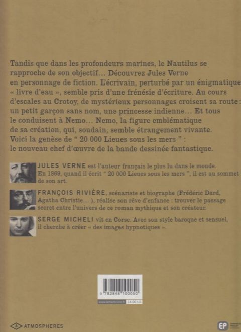 Aperçu de l'album Voyage sous les Eaux tome 1 - La Genèse de 20 000 Lieues sous les Mers