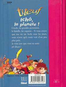 Aperçu 2 de l'album Titeuf (Bibliothèque Rose) tome 7 - Tchô, la planète !