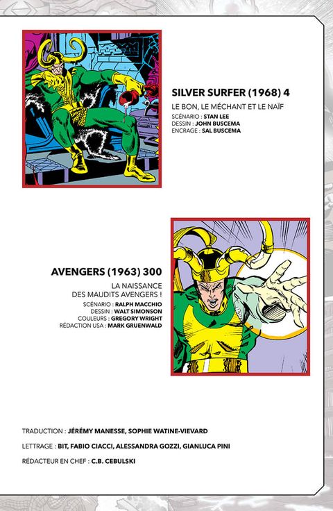 Aperçu de l'album Marvel-verse  - Loki