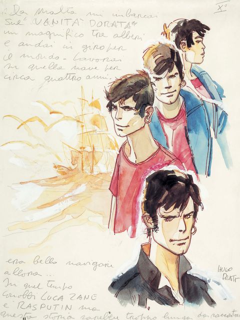 Aperçu de l'album Corto Maltese - Hors série  - Corto Maltese - Vie romanesque (catalogue exposition)