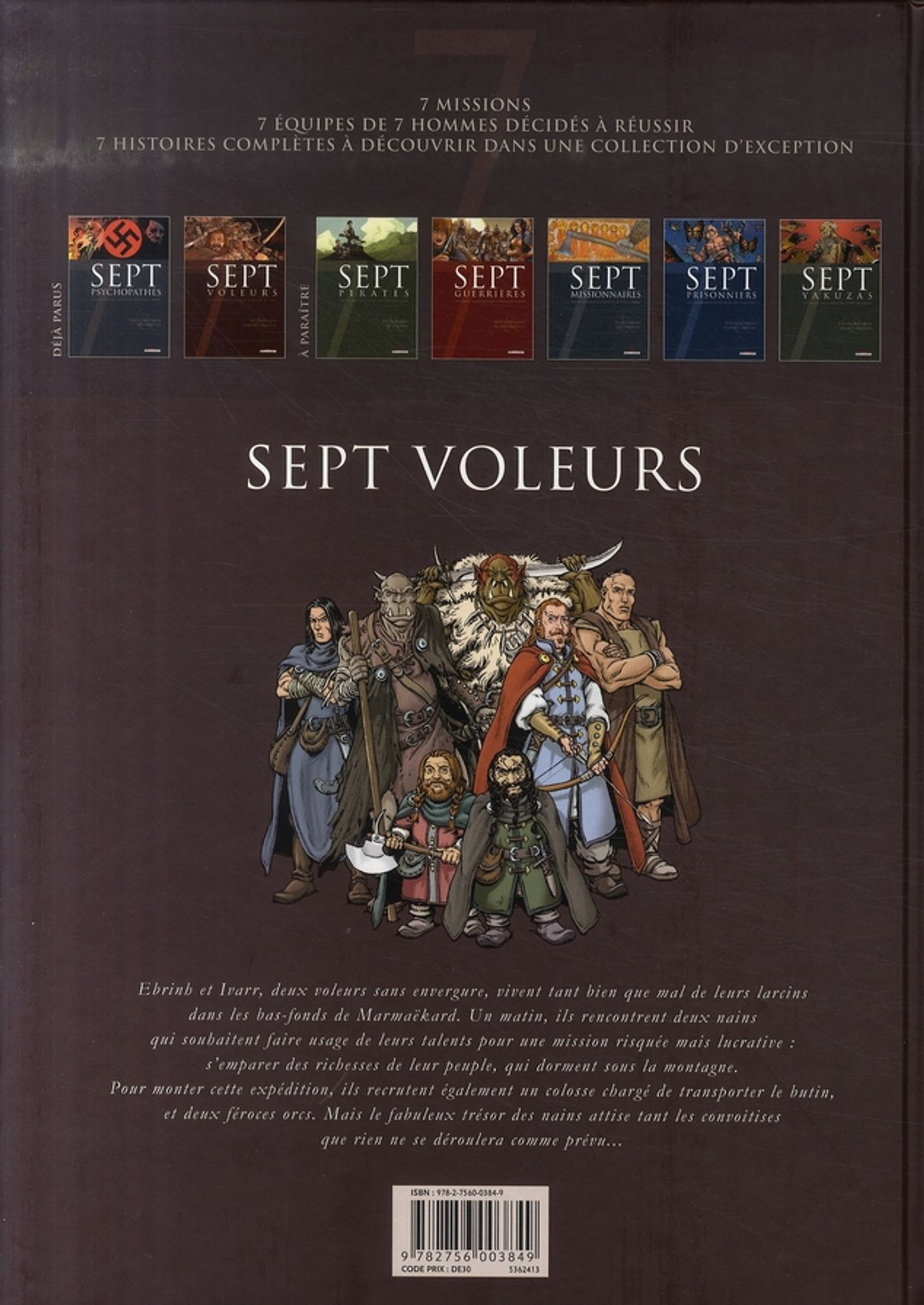 Sept tome 1 - 7 Psychopathes - Bubble BD, Comics et Mangas, image size:1440x2033