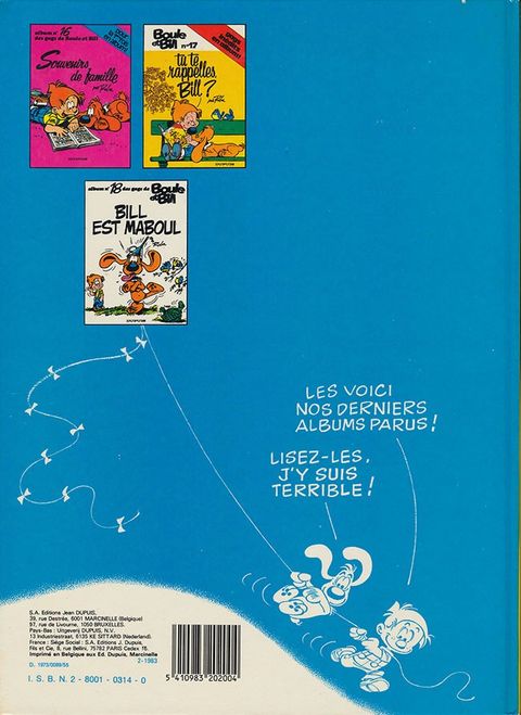 Aperçu de l'album Boule et Bill tome 9 - Une Vie de Chien