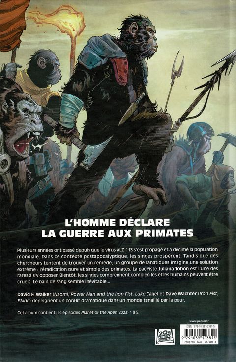 Aperçu de l'album La Planète des Singes : La chute des Hommes tome 1