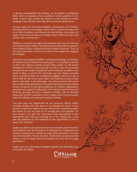 Aperçu de l'album Rêverie - Artbook