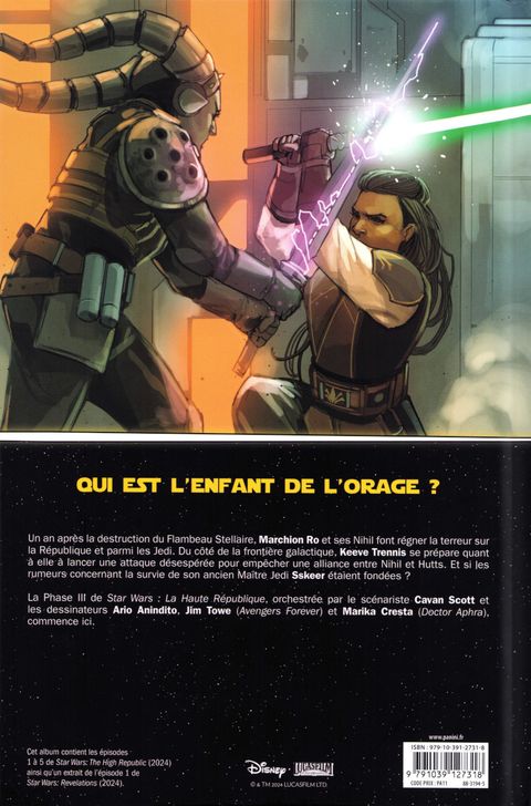 Aperçu de l'album Star Wars : La Haute République - Phase III tome 1 - Enfants de l'orage