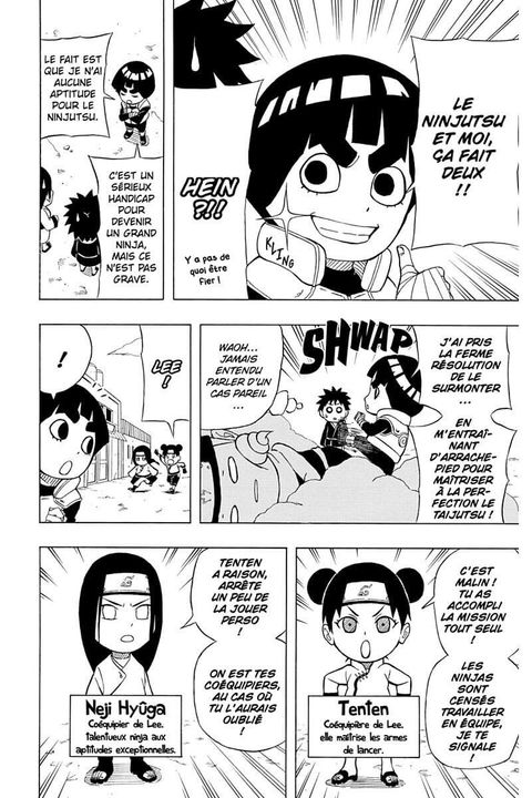 Aperçu de l'album Rock Lee tome 1