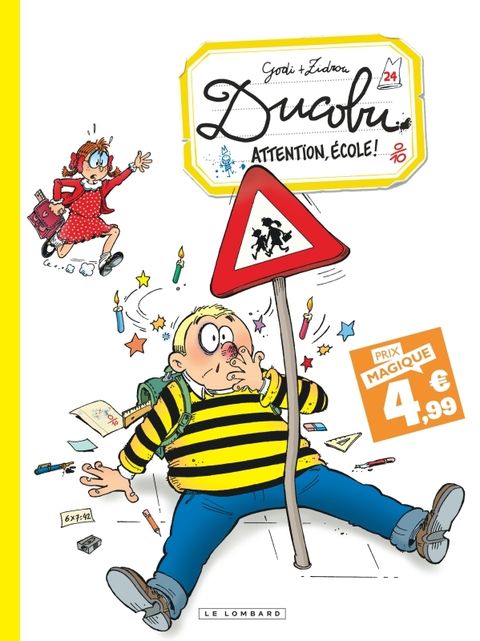 Couverture de l'album Ducobu - Tome 24 - Attention, école! / Edition spéciale (Indispensables 2024) 