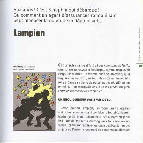 Aperçu de l'album Tintin (France Loisirs 2007) (Int. 2T + HS) tome 6.1 - Séraphin Lampion - "Avec moi, on ne s'ennuie jamais !"