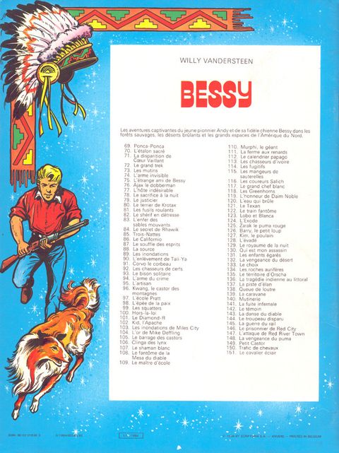 Aperçu de l'album Bessy tome 151 - Le cavalier éclair