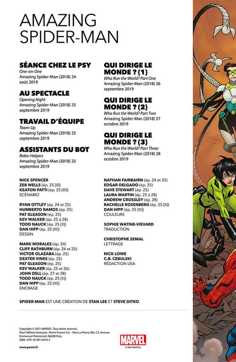 Aperçu de l'album Amazing Spider-Man par Nick Spencer (2020) tome 5 - Dans les coulisses