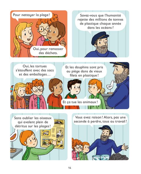 Aperçu de l'album Je commence à lire en BD - une Bouteille à la Mer
