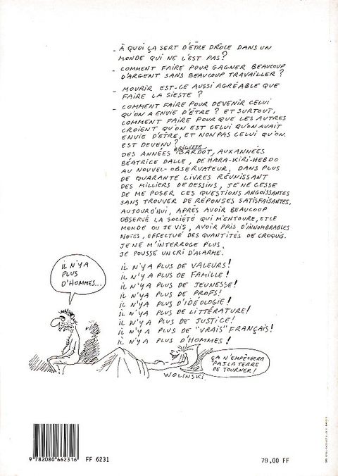 Aperçu de l'album Wolinski (One-Shot) tome 1988 - Il n'y a plus d'hommes !