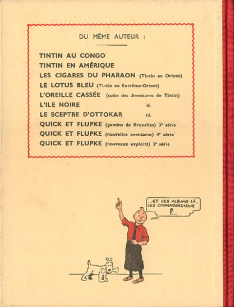 Aperçu de l'album Tintin (Fac-similé N&B) tome 9 - Le Crabe aux Pinces d'or