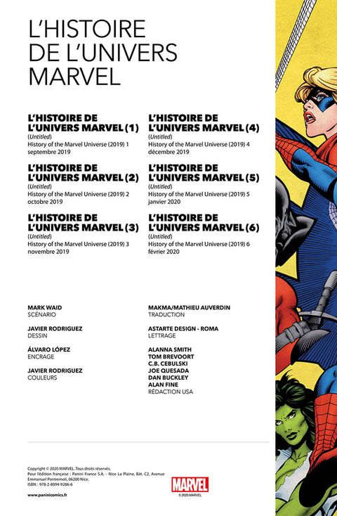 Aperçu de l'album L'Histoire de l'Univers Marvel - L'histoire de l'univers Marvel