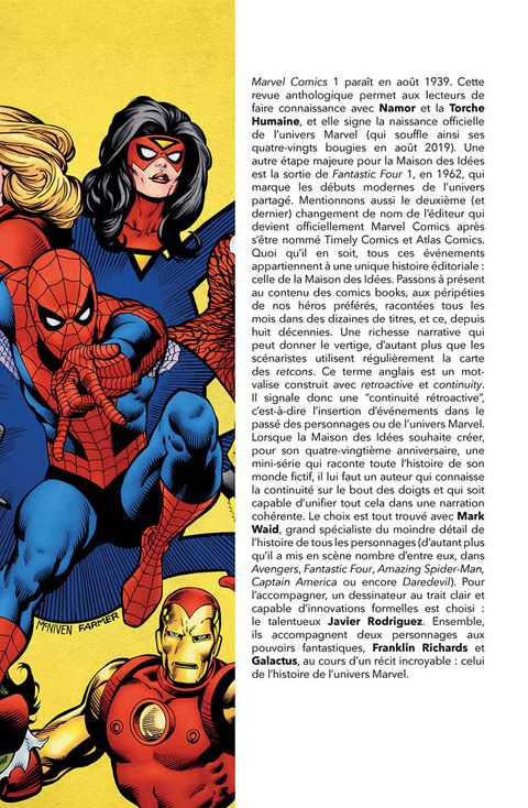 Aperçu de l'album L'Histoire de l'Univers Marvel - L'histoire de l'univers Marvel
