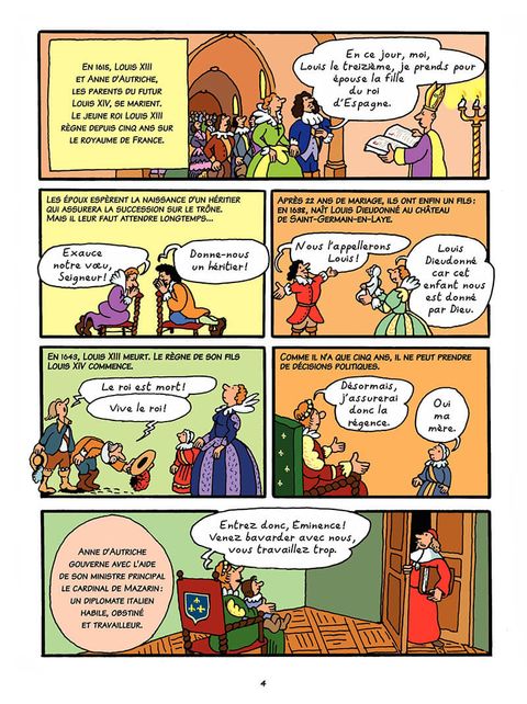 Aperçu de l'album L'Histoire de France en Bd tome 4 - Louis Xiv et Versailles