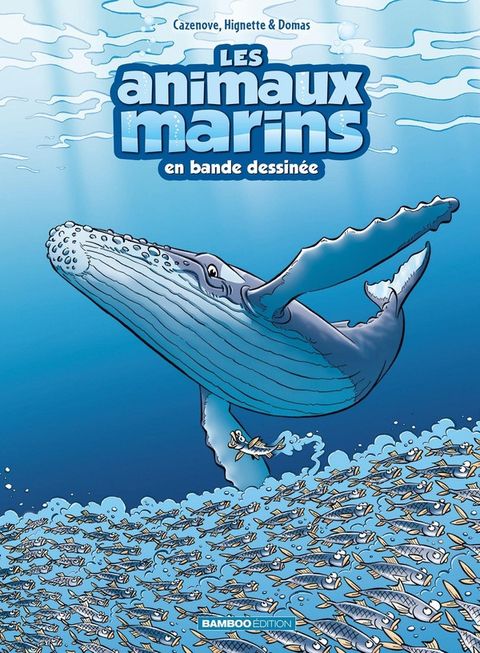 Couverture de l'album Les animaux marins en bande dessinée 