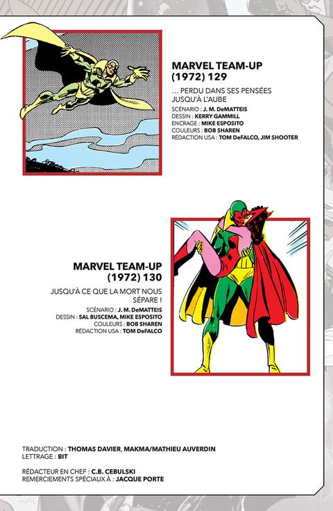 Aperçu de l'album Marvel-verse - Wanda et la Vision