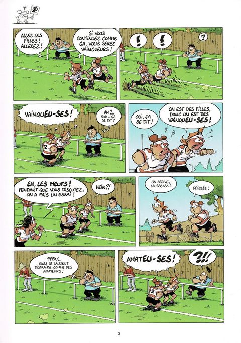 Aperçu de l'album Les Rugbymen tome 18 - Le Rugby, c'est un Sport de Gonzesses !