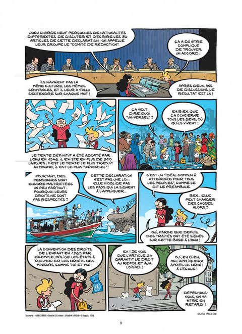 Aperçu de l'album Le Journal de Spirou (HS) tome 2019 - Spirou défenseur des droits de l'homme