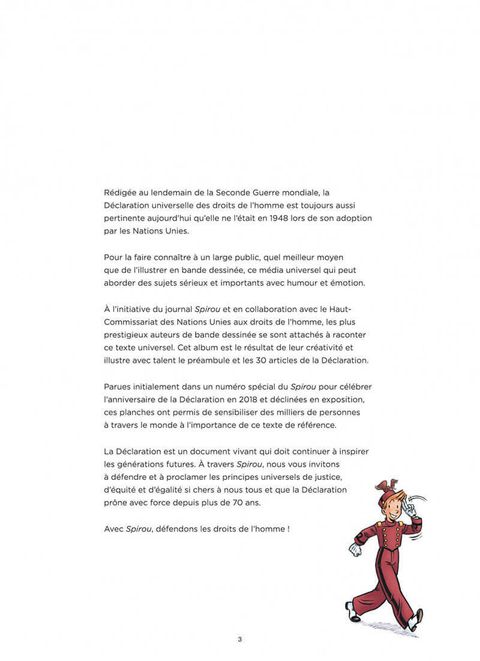 Aperçu de l'album Le Journal de Spirou (HS) tome 2019 - Spirou défenseur des droits de l'homme