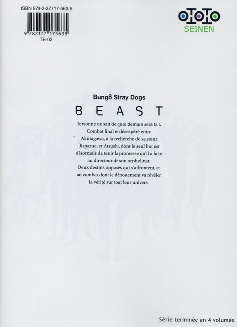Aperçu de l'album Bungô Stray Dogs Beast tome 4