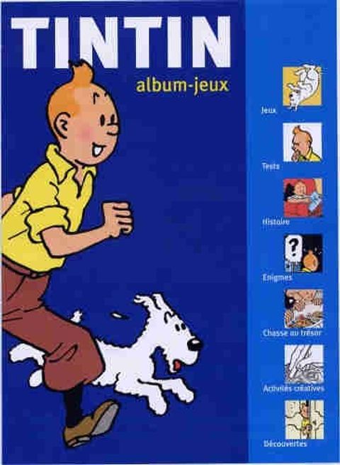 Couverture de l'album Tintin Album Jeux