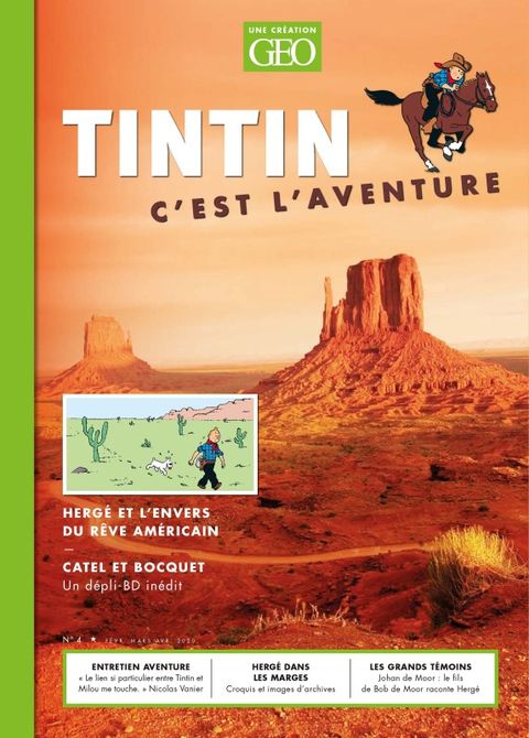 Couverture de l'album Hergé et l'envers du rêve américain