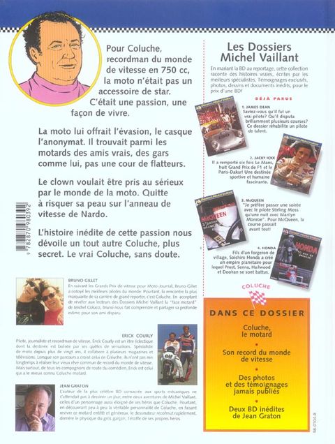Aperçu de l'album Dossiers Michel Vaillant tome 5 - Coluche... c'est l'Exploit d'un Mec
