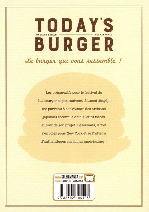Aperçu de l'album Today's Burger tome 8