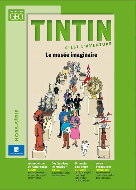 Couverture de l'album Tintin c'est l'aventure - Le musée imaginaire