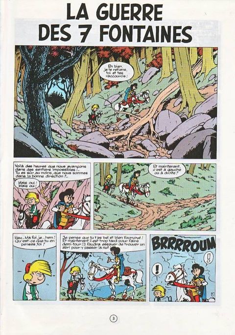 Aperçu de l'album Johan et Pirlouit tome 10 - La guerre des 7 fontaines