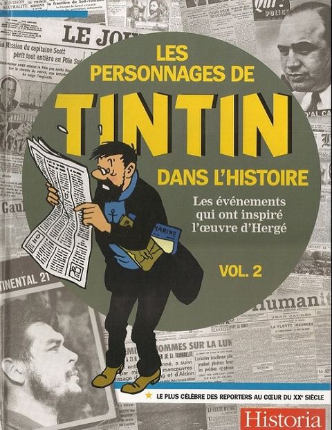 Couverture de l'album Les personnages de Tintin dans l'Histoire - Les évènements qui ont inspirés l'œuvre d'Hergé (Vol. 2)
