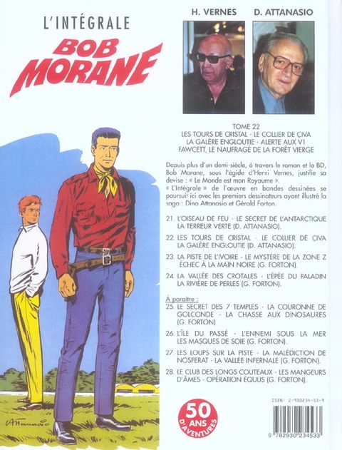 Aperçu de l'album Bob Morane - Intégrale 3T tome 22 - Les Tours de Cristal , le Collier de Civa, la Galère Engloutie