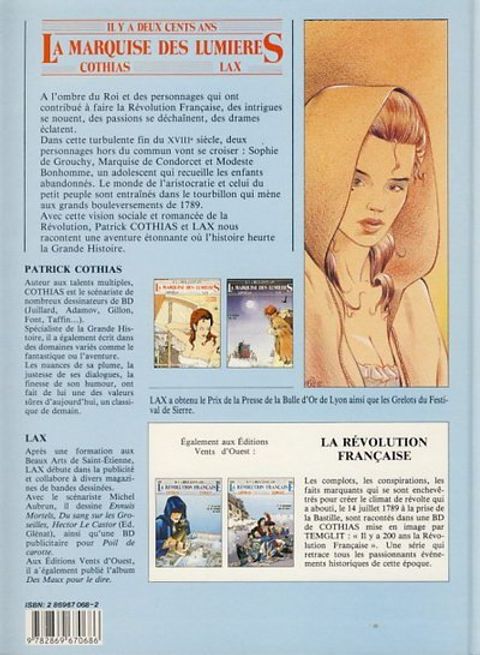 Aperçu de l'album La Marquise des Lumières tome 2 - Le destin de Zoé