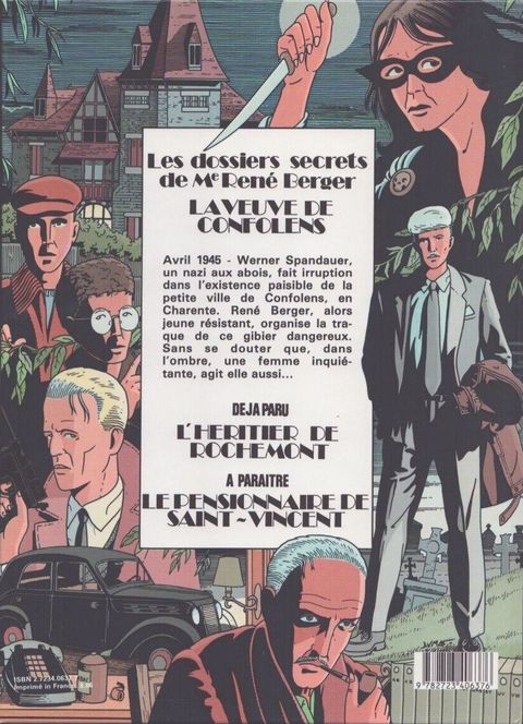 Aperçu de l'album Maître Berger (Les dossiers secrets de) tome 2 - La veuve de Confolens