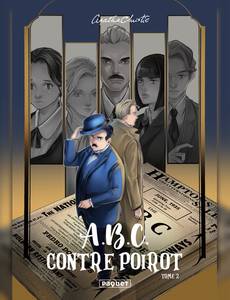 Couverture du premier album de la série Agatha Christie - ABC contre Hercule Poirot