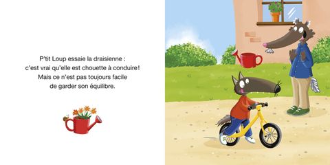 Aperçu de l'album P'tit Loup mes comptines pour m'endormir - P’tit loup fait du velo 
